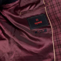 Raymond Checked Notched Lapel Single-Breasted Formal Blazer image 2