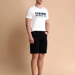 U.S. Polo Assn. Denim Co. Men Brand Logo Printed Muscle Fit Cotton T-shirt image 2