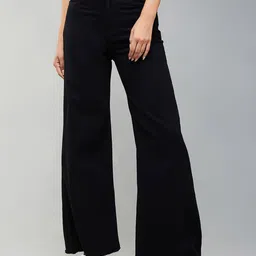 DOLCE CRUDO Women Wide Leg High-Rise Stretchable Jeans-picture-21