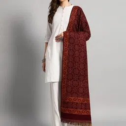 HANDICRAFT PALACE Women Floral Woven Design Shawl-picture-49