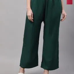 Jinfo Women 2 Knitted Ethnic Palazzos-image-11