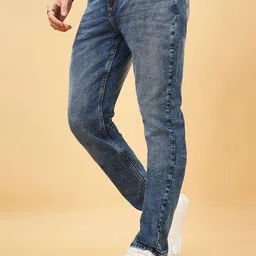 SF JEANS by Pantaloons Men Slim Fit Heavy Fade Jeans image 5