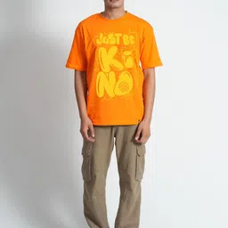 Bloopers Store Men Printed Drop-Shoulder Sleeves Applique T-shirt image 5