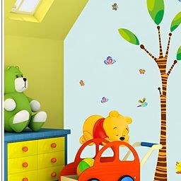 INDIAN ROYALS Green & Brown Pooh Butterfly Printed Self-Adhesive & Durable Wall Sticker-picture-9