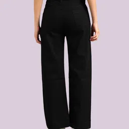 fader Women Loose Fit Mid Rise Black Jeans image 2