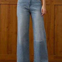 U.S. Polo Assn. Women Women Wide Leg High-Rise Light Fade Stretchable Jeans-image-65