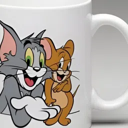 Mr UVD White & Brown Graphic Printed Glossy Ceramic Mug 300 ml-image-71