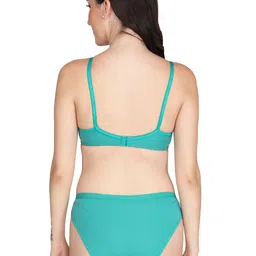 Liigne Pack Of 2 Women Everyday Padded Bra Pure Cotton Lingerie Set image 2