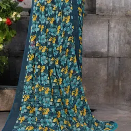 Moda Rapido Pack Of 2 Floral Printed Pure Georgette Saree image 2