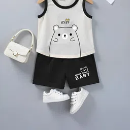 HELPOM Unisex Kids Printed T-shirt with Shorts image 5