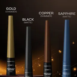 FACES CANADA Ultime Pro Matte Play Waterproof Liquid Eyeliner 2.5ml - Gold image 2