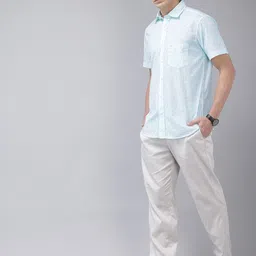 ColorPlus Tropical Printed Seersucker Pure Cotton Casual Shirt image 3
