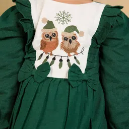 TINY TWILLS Animal Embroidered Puff Sleeve Fit & Flare Dress image 2