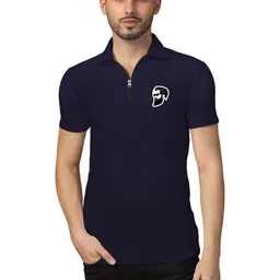 Blisstone Men Printed Polo Collar T-shirt-image-10
