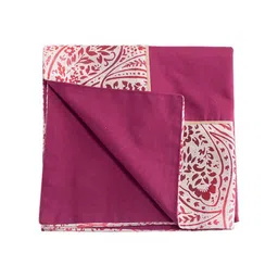 MASPAR Maroon & Beige Ethnic Motifs Cotton 6-Seater Table Cover-picture-9