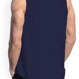 WOOSTRO Pack Of 2 Printed Innerwear Vests - RS26 CMB (RUN NAVY) (HARD WHITE) image 5