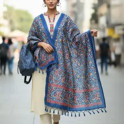 AADVIKA Women Ethnic Motifs Regular Thread Work Kurta with Trousers & With Dupatta-picture-37