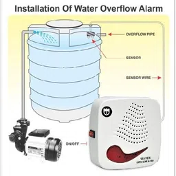 RGEMAC WATER TANK OVER FLOW ALARM BELL WITH TICK STYLE LED LIGHT DESIGN WITH METAL SENSOR Wired Sensor Security System image 2