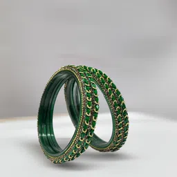 shine of stars Metal, Lac, Alloy Copper, Gold-plated Bangle Set-picture-15