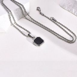 J.S ENTERPRISES Adults Unisex Square Pendants with Chains-picture-3