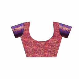 Mitera Ethnic Motif Woven Design Zari Saree With Blouse Piece image 3