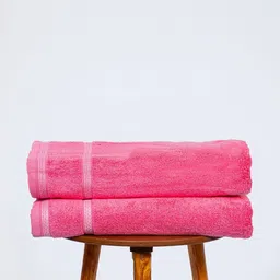 Himeya Pink 2 Cotton 350 GSM Bath Towel-picture-40