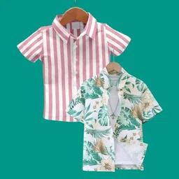 DUTT CREATION Boys Classic Floral Printed Formal Shirt-picture-52