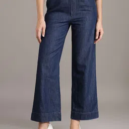 Xpose Women Comfort Wide Leg High-Rise Stretchable Jeans-image-36