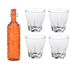 SOMIL Orange Glass Airtight Can Bottle-picture-18