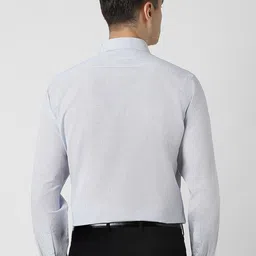 Van Heusen Men Spread Collar Solid Cotton Formal Shirt image 4