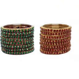 TRIOXY Multi Glass Artificial Stones Bangle-image-20