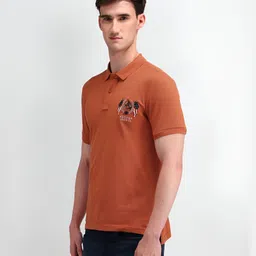 U.S. Polo Assn. Men Solid Polo Collar Cotton Slim Fit T-Shirt image 5