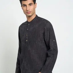 indus route by Pantaloons Men Embroidered Thread Work Kurta image 5