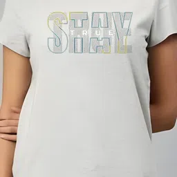 SZN Women Typography Printed T-shirt-image-70