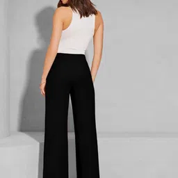 TOOCHKI Women Relaxed Straight Leg High-Rise Trousers image 4