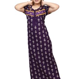 NIGHTFAB Women Stylish Alpine Maxi Nightdress-picture-14