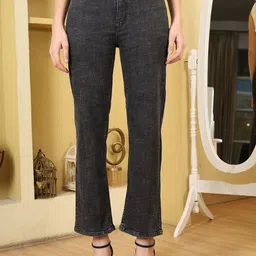 LIVE OK Women Straight Fit High-Rise Jeans-image-18