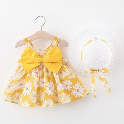 StyleCast x Revolte Girls Floral Print Shoulder Straps Sleeveless Fit & Flare Dress-picture-29
