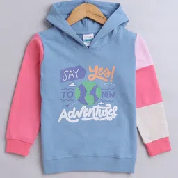 BUMZEE Girls Printed Hooded Sweatshirt-image-97