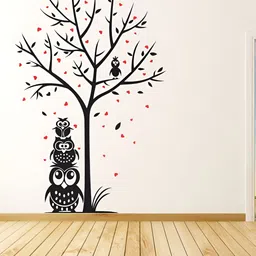 LANSTICK Black & Red Printed Wall Stcikers image 2