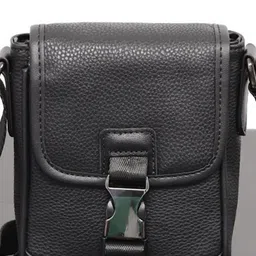 Mast & Harbour Men Textured Buckle Closure Messenger Bag image 3