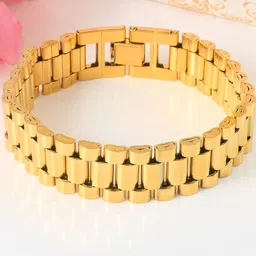 MEMOIR Unisex Brass Gold-Plated Bangle-Style Bracelet-picture-40