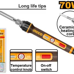 ingco Electric Soldering Iron 500℃, 70 W Temperature Controlled-picture-41
