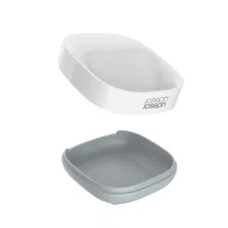 joseph joseph Plastic 70511 Slim Compact Soap Dish With Drain, Grey image 4