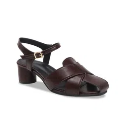 TRYME Women Block Sandals with Buckles image 5