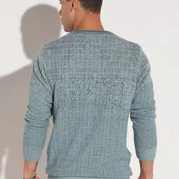 SHOWOFFFF Men Typography Pullover with Embroidered Detail image 4