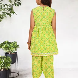 Cutiekins Girls Geometric Printed A-Line Kurta with Dhoti Pants image 3