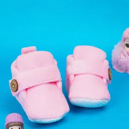 NESKA MODA Kids Cotton Booties with Long Socks image 5