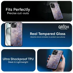 QRIOH Floral Printed iPhone 17 Pro Max Back Case Mobile Accessories image 5