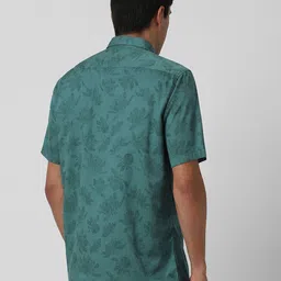 VAN HEUSEN DENIM LABS Men Slim Fit Floral Opaque Printed Casual Shirt image 3